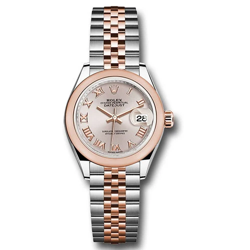 Rolex Datejust Lady - Steel and Gold Pink Gold - Domed Bezel - Jubilee