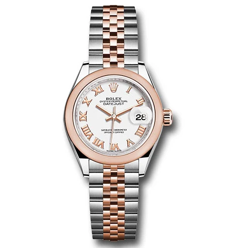 Rolex Datejust Lady - Steel and Gold Pink Gold - Domed Bezel - Jubilee
