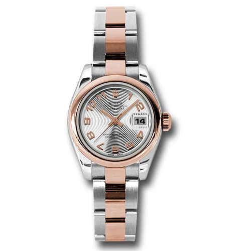 Rolex Datejust Lady - Steel and Gold Pink Gold - Domed Bezel - Oyster