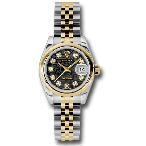 Rolex Datejust Lady - Steel and Gold Yellow Gold - Domed Bezel - Jubilee