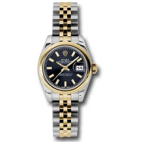 Rolex Datejust Lady - Steel and Gold Yellow Gold - Domed Bezel - Jubilee