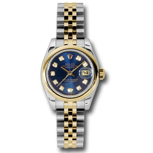 Rolex Datejust Lady - Steel and Gold Yellow Gold - Domed Bezel - Jubilee