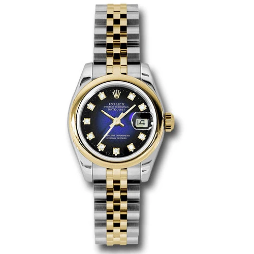 Rolex Datejust Lady - Steel and Gold Yellow Gold - Domed Bezel - Jubilee