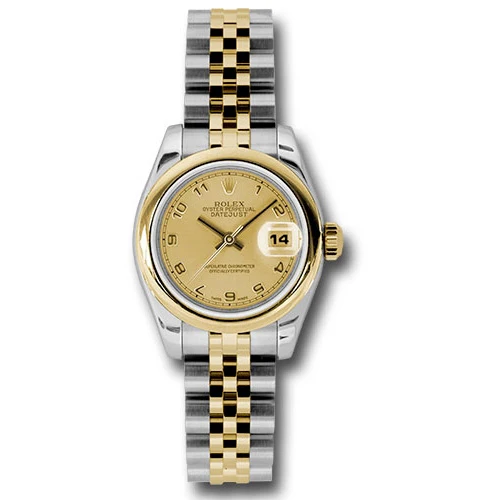 Rolex Datejust Lady - Steel and Gold Yellow Gold - Domed Bezel - Jubilee