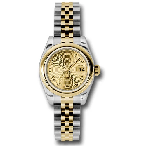 Rolex Datejust Lady - Steel and Gold Yellow Gold - Domed Bezel - Jubilee