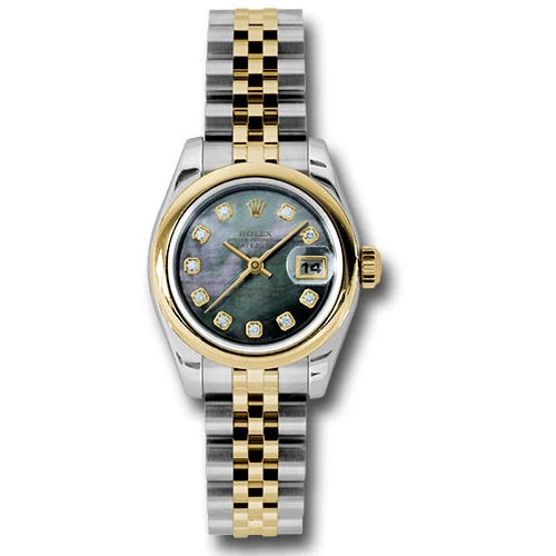 Rolex Datejust Lady - Steel and Gold Yellow Gold - Domed Bezel - Jubilee