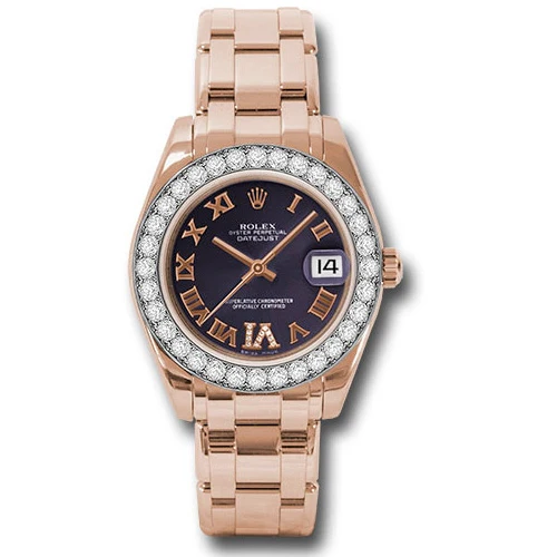 Rolex Datejust Pearlmaster 34 Everose Gold - 32 Diamond Bezel