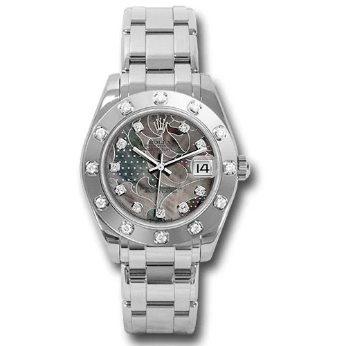 Rolex Datejust Pearlmaster 34 White Gold - 12 Diamond Bezel