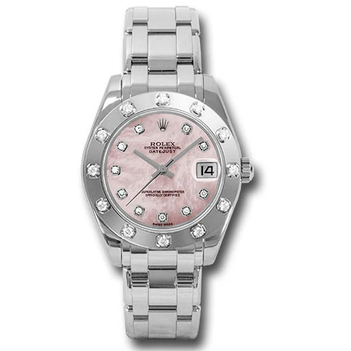Rolex Datejust Pearlmaster 34 White Gold - 12 Diamond Bezel