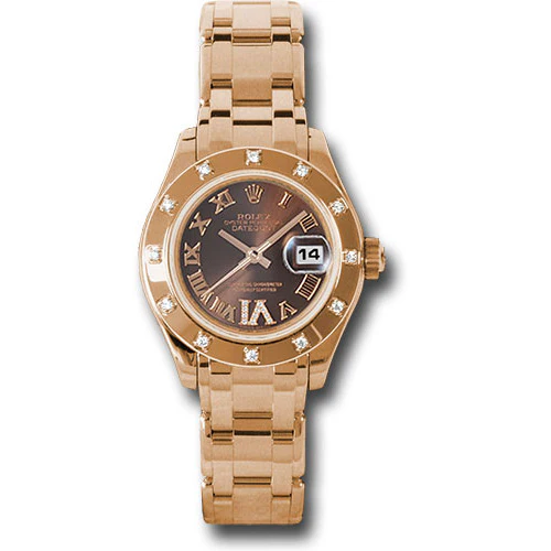 Rolex Datejust Pearlmaster Lady Everose Gold - 12 Diamond Bezel