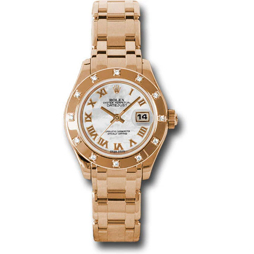 Rolex Datejust Pearlmaster Lady Everose Gold - 12 Diamond Bezel