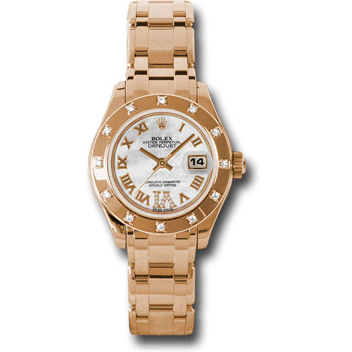 Rolex Datejust Pearlmaster Lady Everose Gold - 12 Diamond Bezel