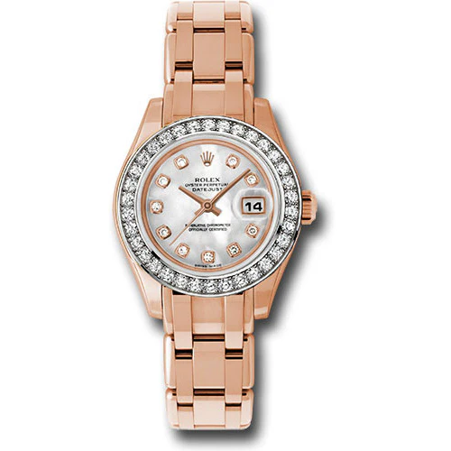 Rolex Datejust Pearlmaster Lady Everose Gold - 34 Diamond Bezel