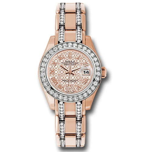 Rolex Datejust Pearlmaster Lady Everose Gold - 34 Diamond Bezel