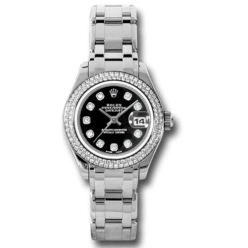 Rolex Datejust Pearlmaster Lady White Gold - 116 Diamond Bezel