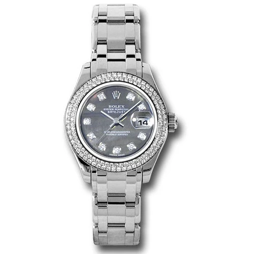 Rolex Datejust Pearlmaster Lady White Gold - 116 Diamond Bezel