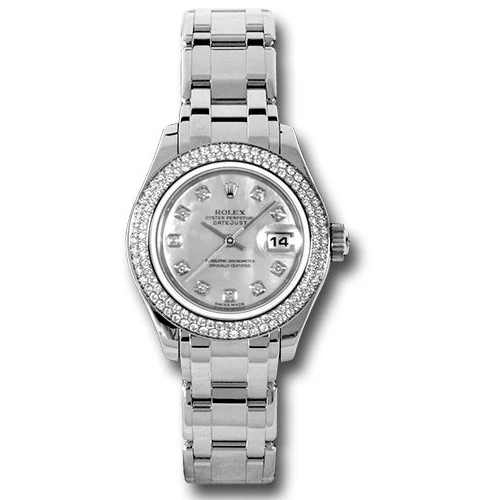 Rolex Datejust Pearlmaster Lady White Gold - 116 Diamond Bezel