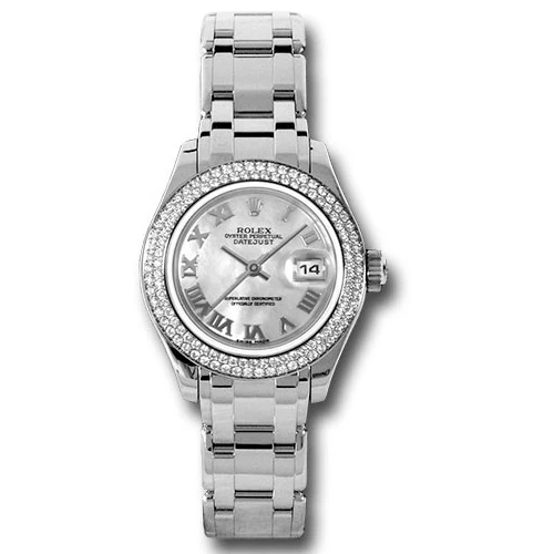 Rolex Datejust Pearlmaster Lady White Gold - 116 Diamond Bezel