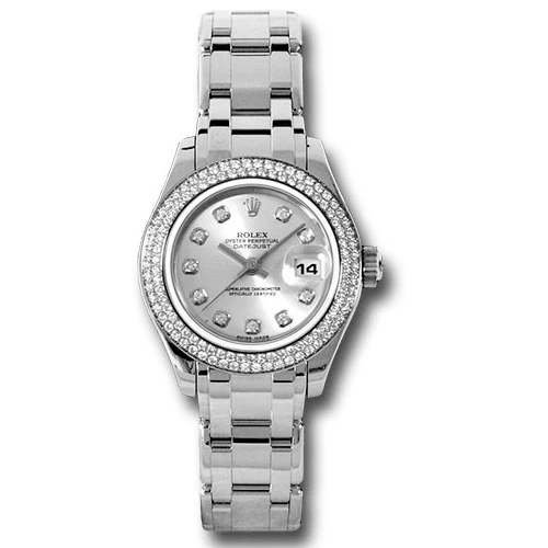Rolex Datejust Pearlmaster Lady White Gold - 116 Diamond Bezel