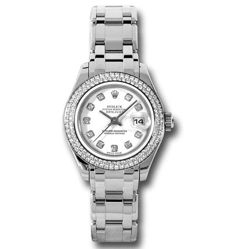 Rolex Datejust Pearlmaster Lady White Gold - 116 Diamond Bezel