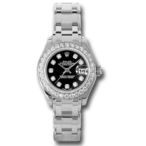 Rolex Datejust Pearlmaster Lady White Gold - 32 Diamond Bezel
