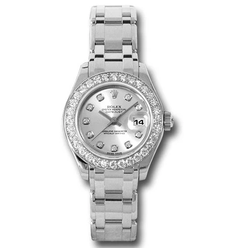 Rolex Datejust Pearlmaster Lady White Gold - 32 Diamond Bezel