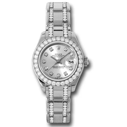 Rolex Datejust Pearlmaster Lady White Gold - 32 Diamond Bezel