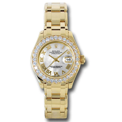 Rolex Datejust Pearlmaster Lady Yellow Gold - 32 Diamond Bezel