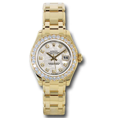 Rolex Datejust Pearlmaster Lady Yellow Gold - 32 Diamond Bezel