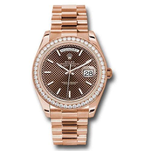 Rolex Day-Date 40 Everose Gold - Diamond Bezel