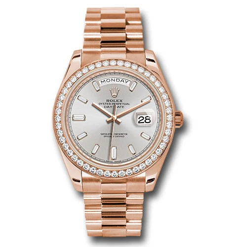 Rolex Day-Date 40 Everose Gold - Diamond Bezel