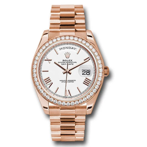 Rolex Day-Date 40 Everose Gold - Diamond Bezel