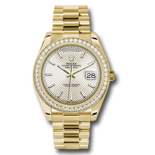 Rolex Day-Date 40 Yellow Gold Diamond Bezel