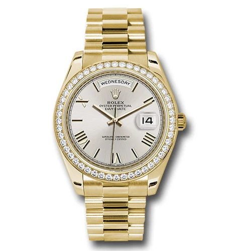 Rolex Day-Date 40 Yellow Gold Diamond Bezel