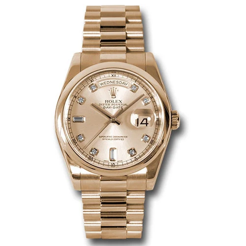 Rolex Day-Date President Pink Gold - Domed Bezel - President