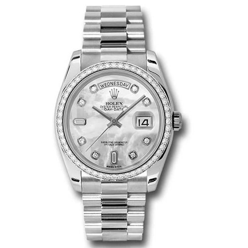 Rolex Day-Date President Platinum - Diamond Bezel - President