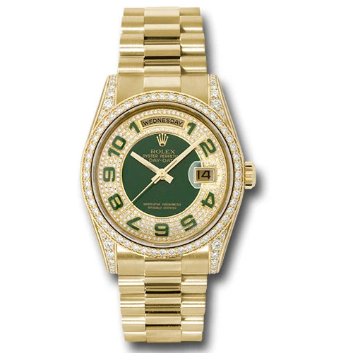 Rolex Day-Date President Yellow Gold - 52 Dia Bezel - Dia Lugs - President