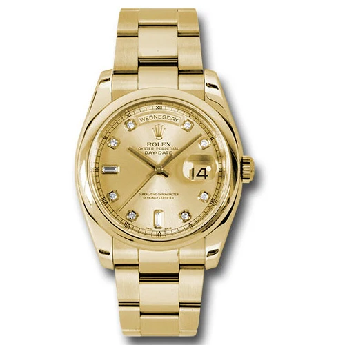 Rolex Day-Date President Yellow Gold - Domed Bezel - Oyster
