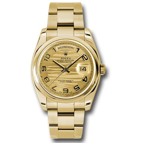 Rolex Day-Date President Yellow Gold - Domed Bezel - Oyster