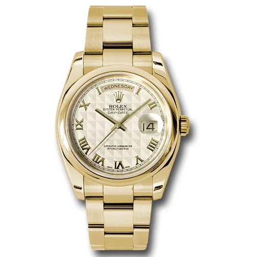 Rolex Day-Date President Yellow Gold - Domed Bezel - Oyster