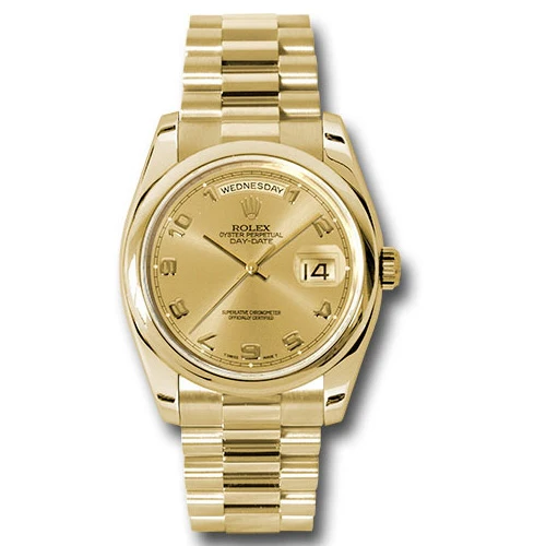 Rolex Day-Date President Yellow Gold - Domed Bezel - President