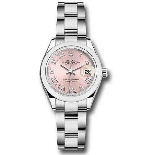 Rolex Lady Datejust 28 - Stainless Steel - Domed Bezel - Oyster