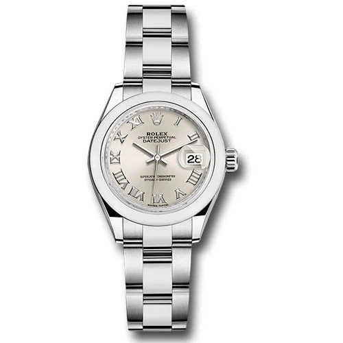 Rolex Lady Datejust 28 - Stainless Steel - Domed Bezel - Oyster
