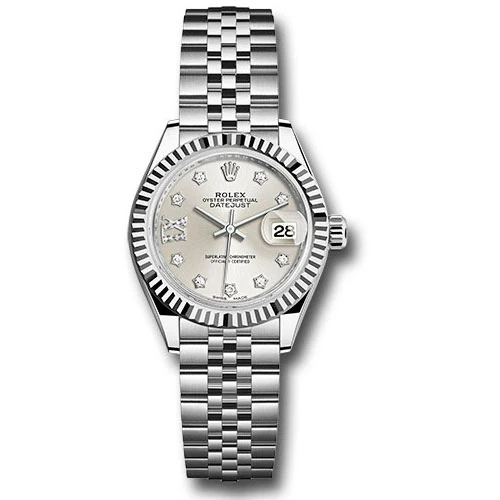 Rolex Lady Datejust 28 - Stainless Steel - Fluted Bezel - Jubilee