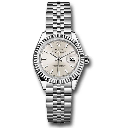 Rolex Lady Datejust 28 - Stainless Steel - Fluted Bezel - Jubilee