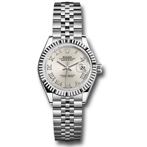 Rolex Lady Datejust 28 - Stainless Steel - Fluted Bezel - Jubilee