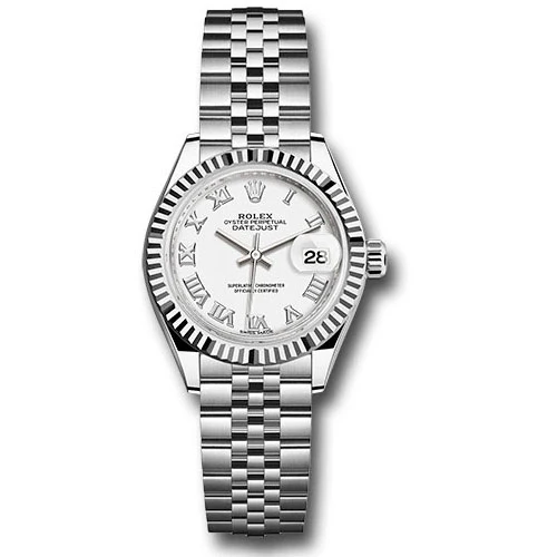 Rolex Lady Datejust 28 - Stainless Steel - Fluted Bezel - Jubilee