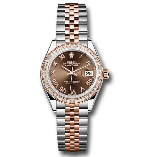 Rolex Lady Datejust 28 - Stainless Steel & Rose Gold - Diamond Bezel - Jubilee