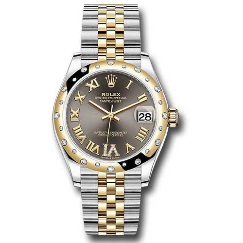 Rolex Datejust 31 - Steel and Yellow Gold - 24 Diamond Bezel - Jubilee