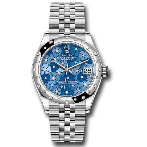 Rolex Datejust 31 - White Gold - Domed 24 Dia Bezel - Jubilee